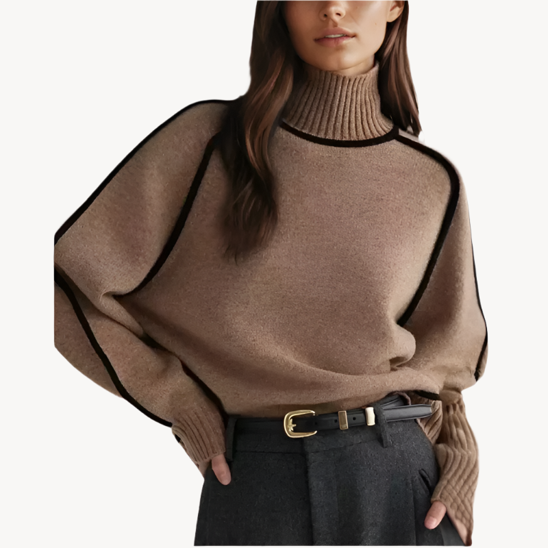 Pull à col roulé pour femme